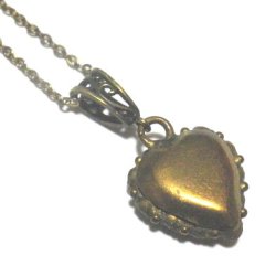 画像3: Antique Saphiret Heart Pendant