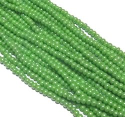 画像1: Green Seed Beads (1本、45cm)