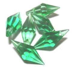 画像1: Lt.Emerald Diamond Pendant 18*7mm