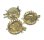 画像1: Gold Round Clasp Crown Setting 25*26mm (1)