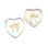 画像1: Vintage Crystal AB Cat Heart Pendant 20*18mm (1)