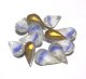 Lt.Blue,White Givre Drop 10*6mm (10個入り）