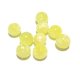 Yellow/White Spots Beads 6.8mm(10個入り）