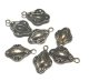 Vintage Silver Art Nouveau Charm 15*9mm (2個入り） 