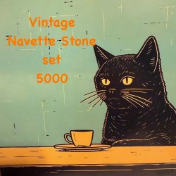 画像1: Vintage Navette Stone Set