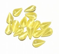 画像1: Yellow Moonstone Drop 8*4.8mm  (10個入り）