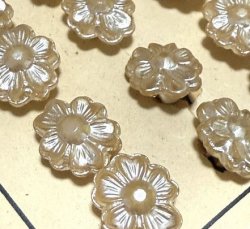 画像2: Vintage Fower Peral Button 13.2*11.1mm