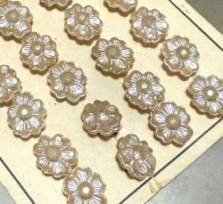 画像1: Vintage Fower Peral Button 13.2*11.1mm