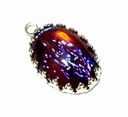 画像1: Dragon's Breath Oval 18*13mm (セット済み）