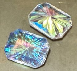画像1: Crystal AB Starbrust Octagon 18*13mm