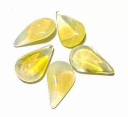 画像1: Yellow Sabrina Drop 13*7.8mm (5個入り）