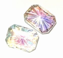 画像2: Crystal AB Starbrust Octagon 18*13mm