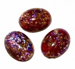 画像1: Red Dragon's Breath Oval 16*12mm