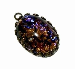 画像1: Black Dragon's Beath Oval 18*13mm (セット済み）