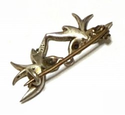 画像3: Antique Swallow Brooch