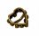 画像2: Antique Tiny Heart Buckle 15.5mm (2)