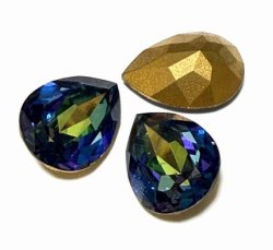 画像1: Art.4320 Bermuda Blue 18*13mm