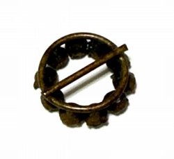 画像2: Antique Tiny Round Buckle 15mm