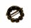 画像2: Antique Tiny Round Buckle 15mm (2)