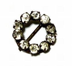 画像1: Antique Tiny Round Buckle 15mm