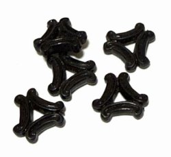 画像1: Black Triangle Beads 14*12mm (10個入り）