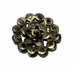 画像2: Antique Cut Steel Button 13.9*13.6mm 