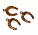 Vintage Shoe Horse BrassCham 12*9mm (2個入り)