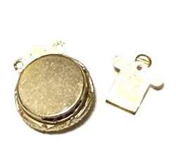 画像2: Vintage Pearl Clasp 18*23mm