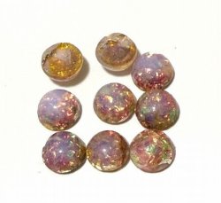 画像1: Pink Opal FB Round Stone 32ss (5個入り)