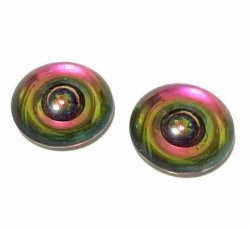 画像1: Animal Eyes Vitrail Medium FB Round 14mm