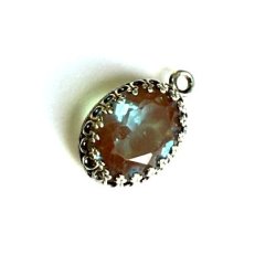 画像2: Antique Saphiret Oval (unfoiled、セット済み）12.5*10mm
