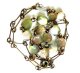 Antique Satin Glass Iris Necklace