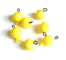 画像1: Yellow Pomeganate Weird Beads 12*8.5mm (5個入り）
