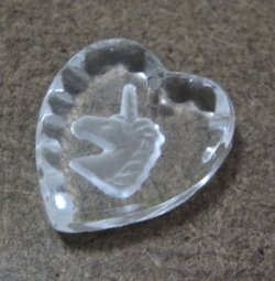 画像1: Unicorn Heart Crystal Pendant
