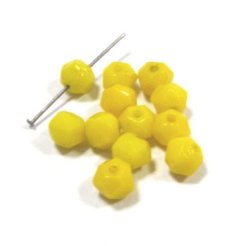 画像1: English Cut Yellow Beads 5mm(5個入り）