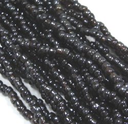 画像1: Seed Beads Charcoal with Icy Finish