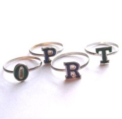 画像1: Vintage Alphabet Ring 