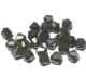 Jet/Brown Iris Glass Beads 4mm(30個入り）