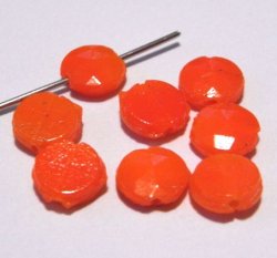 画像1: Orange round nailhead（10個入り）