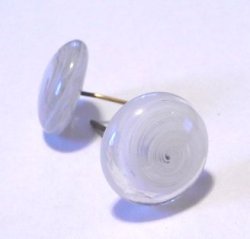 画像1: White Swirl Head Pin