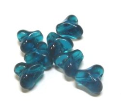 画像1: Blue Zircon Heart Beads 8mm(2個入り）