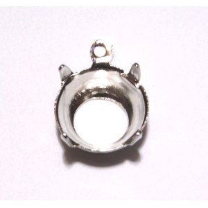 画像: 1ring Silver Plated Round Setting for 47ss(CB)