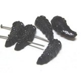 画像: 2hole Jet Feather Beads(2個入り）