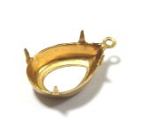 画像: 1ring Brass Setting Pear(OB)15*11mm