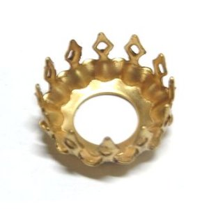 画像: Brass Crown Setting for 15.75mm