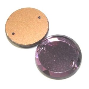 画像: Purple Rond Sew on Beads 18mm