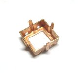 画像: Brass Square Sew on Setting for 10mm