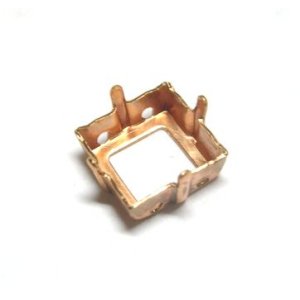 画像: Brass Square Sew on Setting for 10mm