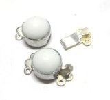 画像: White Round Clasp