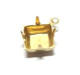 画像: 1ring Brass Square Settting for 8mm